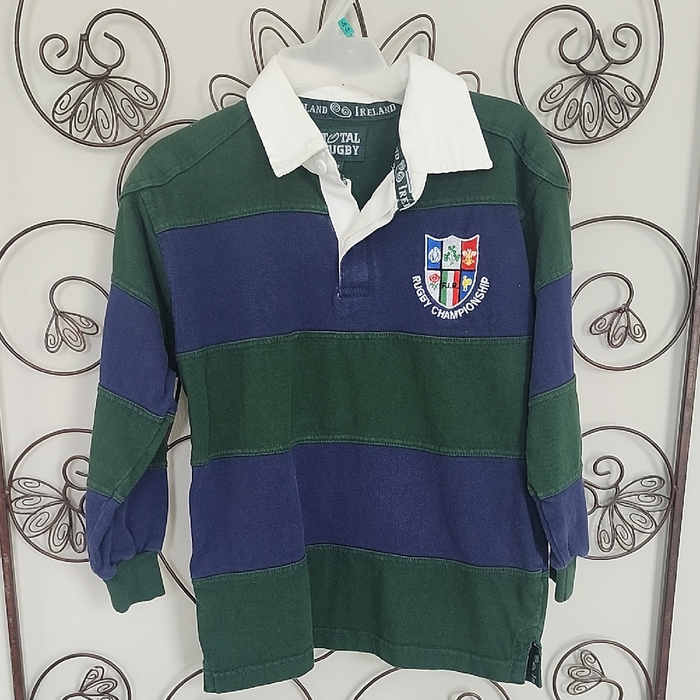 Kids Shirt - Green and Blue Stripes
